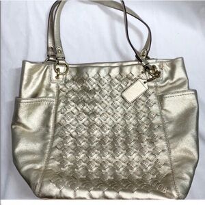 Coach Gold Shoulder Bag